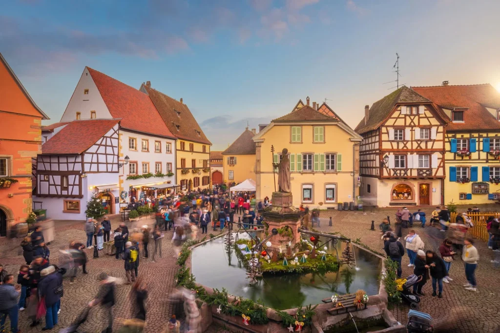 Eguisheim old town city skyline