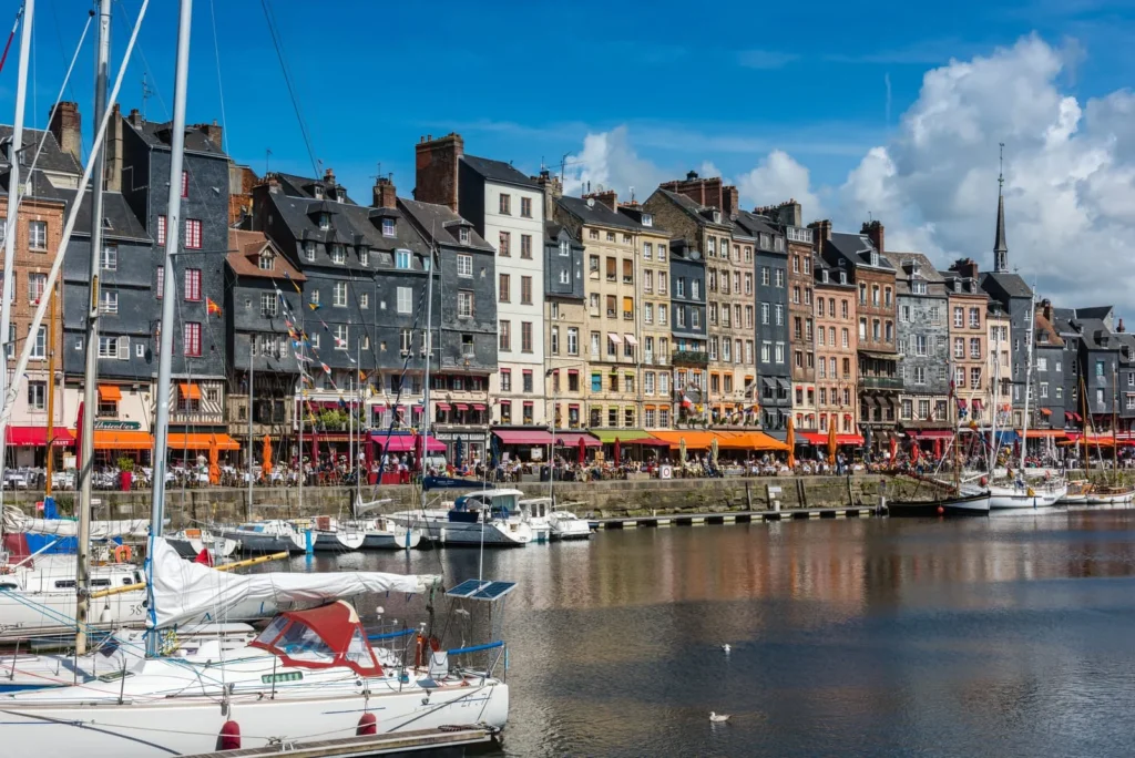 Honfleur harbour in Normandy, France