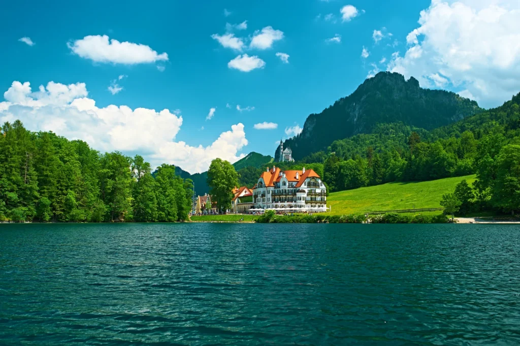 Alpsee lake at Hohenschwangau near Munich in Bavaria