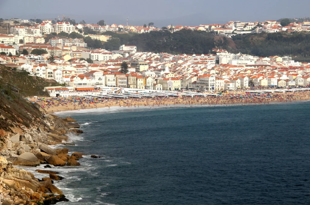 Beautiful view of Nazare, Portugal