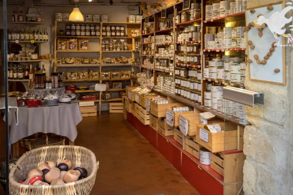 shop selling foie gras and duck products