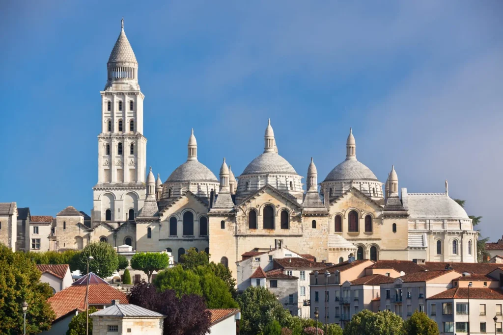 Périgueux Cathedral domes rising above historic southwestern France