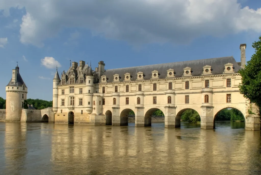 Château de Chenonceau stretching across the River Cher in the Loire Valley