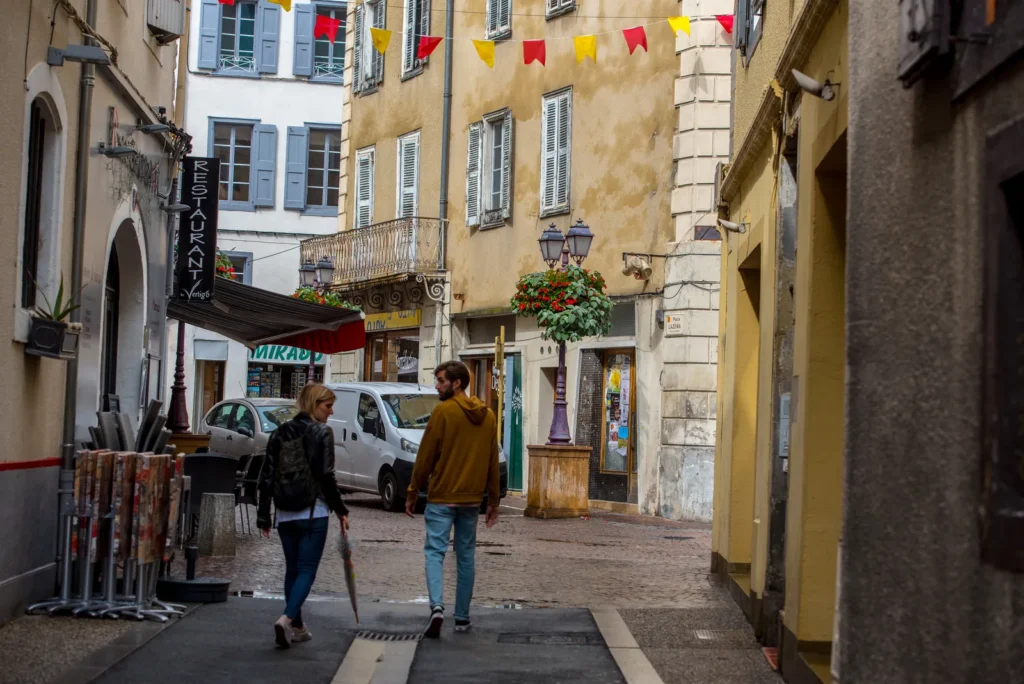 Narrow French old town street