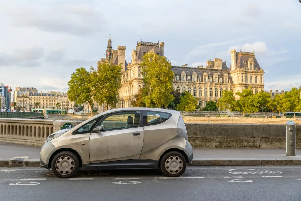 Small car parked in Paris