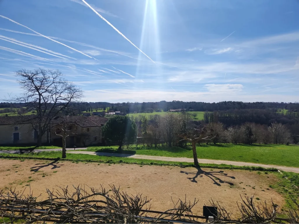 Scenic countryside surrounding Monpazier