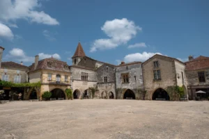 Historic arcaded square in Monpazier