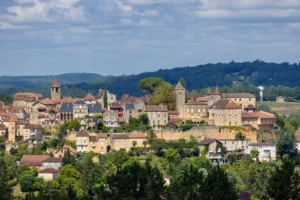 Panoramic view of Belvès, Dordogne