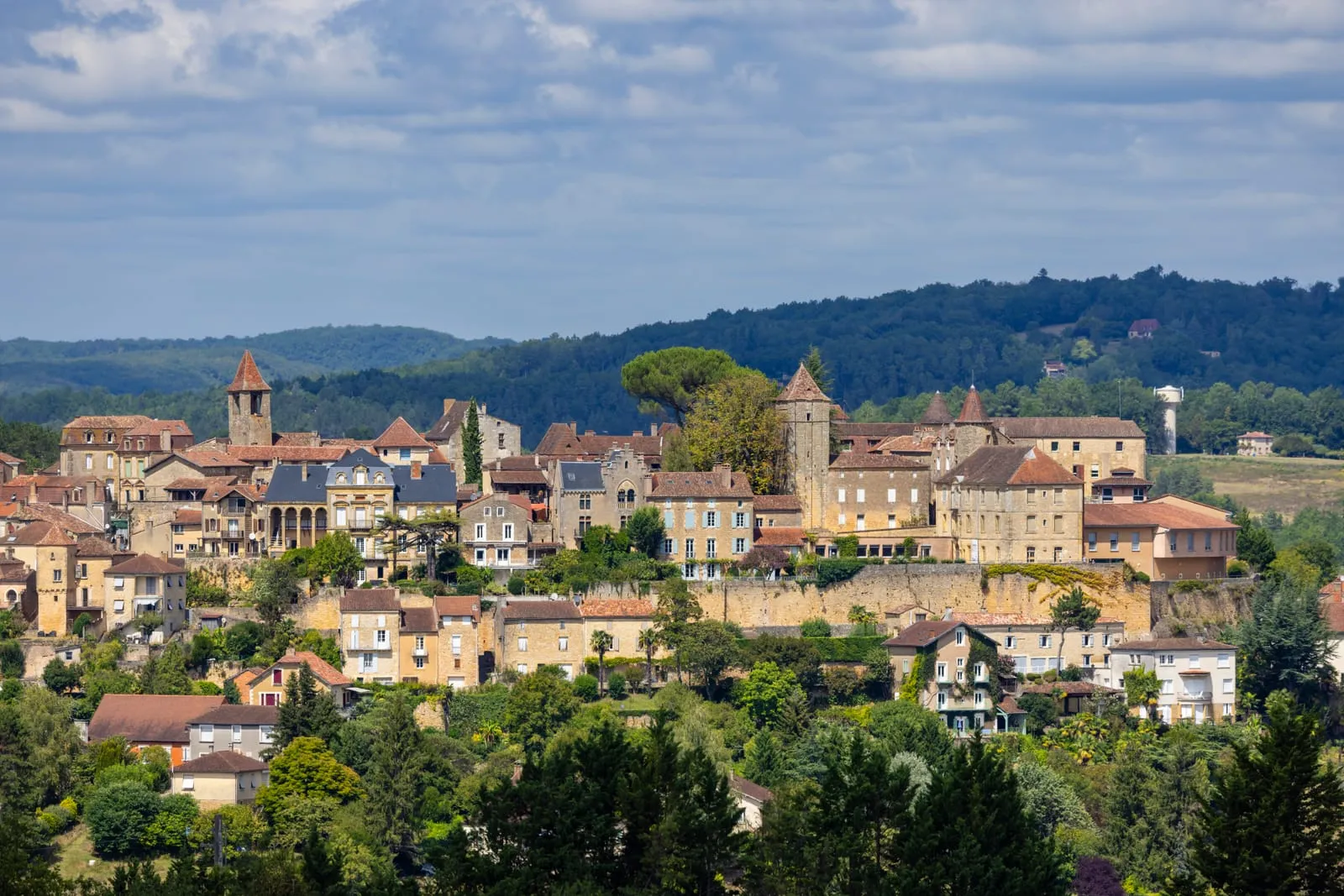Panoramic view of Belvès, Dordogne