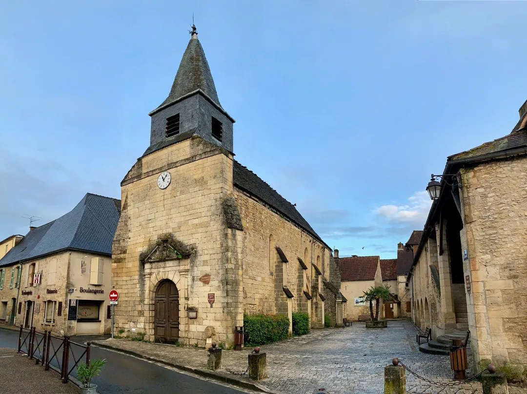 Historic stone church in the Dordogne region