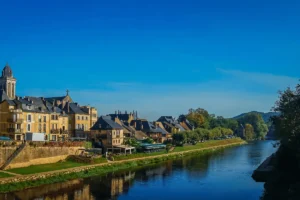 Montignac beside the Vézère River in France